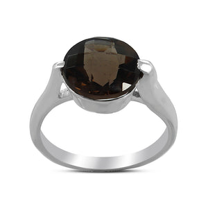 925 Sterling Silver Smoky Quartz Rings