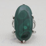 Malachite Silver Rings