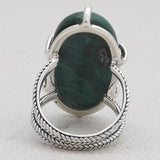 Malachite Silver Rings