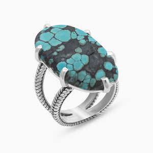 Tibetan Turquoise Silver Rings