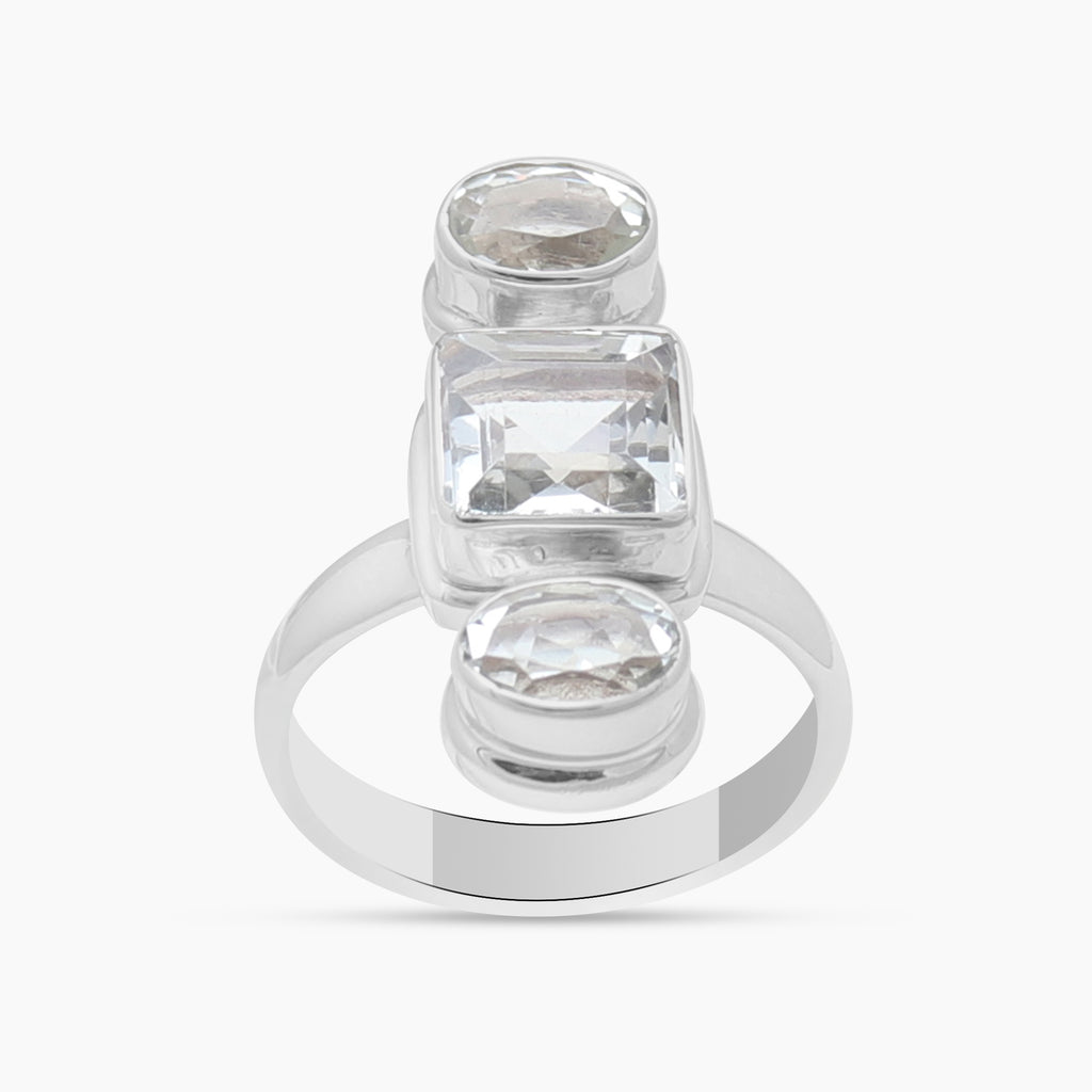 Natural Green Amethyst 925 Sterling Silver Rings