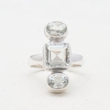 Natural Green Amethyst 925 Sterling Silver Rings