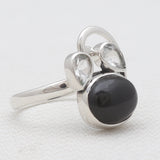 Black Onyx Silver Rings