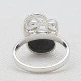 Black Onyx Silver Rings