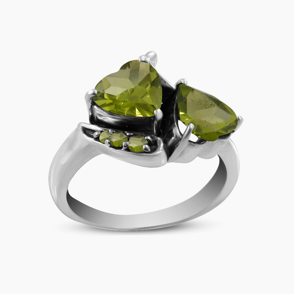 925 Sterling Silver Peridot Rings