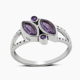 Blue Topaz Silver Rings