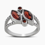 Blue Topaz Silver Rings