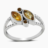 Blue Topaz Silver Rings