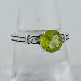 Peridot Ring - August Birthstone Silver Jewelry