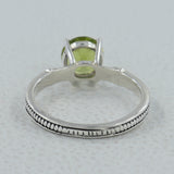 Peridot Ring - August Birthstone Silver Jewelry