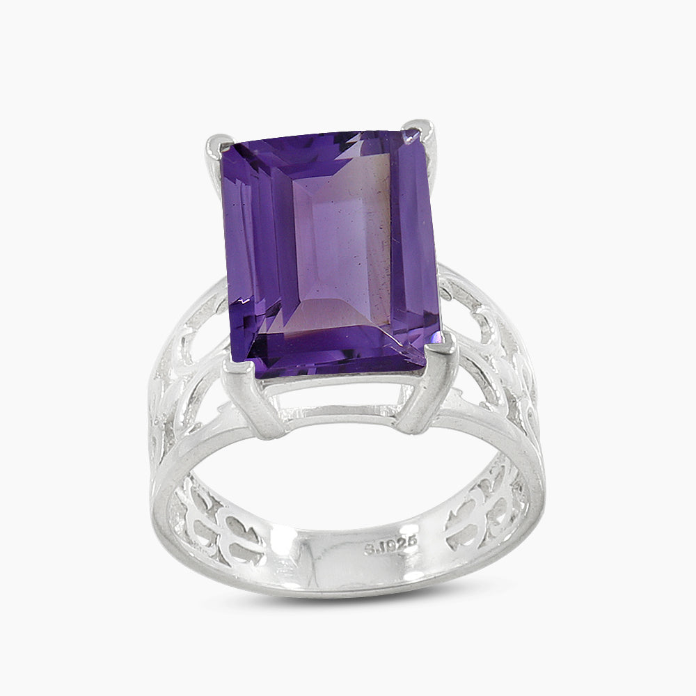 925 Sterling Silver Amethyst Rings