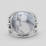 925 Sterling Silver Dendritic Opal Rings