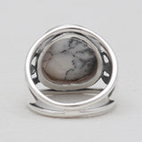 925 Sterling Silver Dendritic Opal Rings