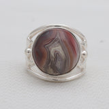 925 Sterling Silver Dendritic Opal Rings