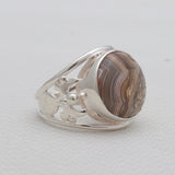 925 Sterling Silver Dendritic Opal Rings