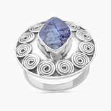 Raw Tanzanite Sterling Silver Rings