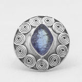 Raw Tanzanite Sterling Silver Rings