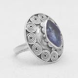 Raw Tanzanite Sterling Silver Rings