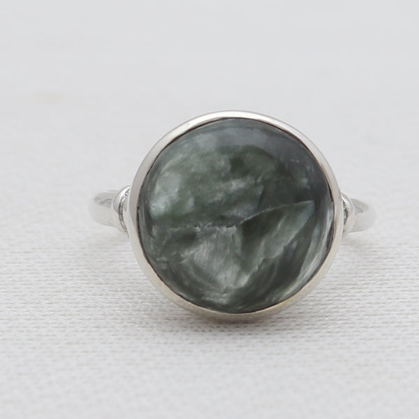 925 Sterling Silver Seraphinite Rings