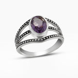 925 Sterling Silver Citrine Rings