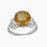 925 Sterling Silver Citrine Rings
