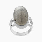 925 Sterling Silver Golden Pyrite Rings