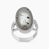 925 Sterling Silver Golden Pyrite Rings