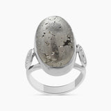 925 Sterling Silver Golden Pyrite Rings