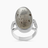 925 Sterling Silver Golden Pyrite Rings