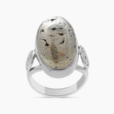 925 Sterling Silver Golden Pyrite Rings