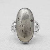 925 Sterling Silver Golden Pyrite Rings