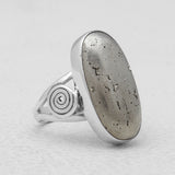925 Sterling Silver Golden Pyrite Rings