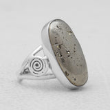 925 Sterling Silver Golden Pyrite Rings