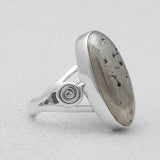 925 Sterling Silver Golden Pyrite Rings