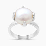 South Sea Pearl Silver Rings
