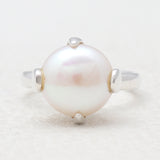 South Sea Pearl Silver Rings