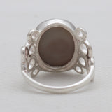 Titanium Druzy Silver Rings