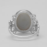 Titanium Druzy Silver Rings