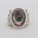 Titanium Druzy Silver Rings