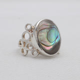 Titanium Druzy Silver Rings