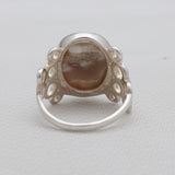 Titanium Druzy Silver Rings