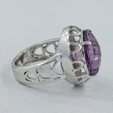 Amethyst Designer Silver Ring