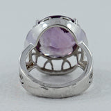 Amethyst Designer Silver Ring