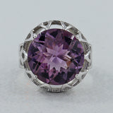 Amethyst Designer Silver Ring