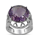 Amethyst Designer Silver Ring