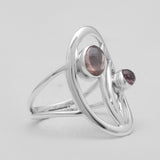 Tourmaline Silver Rings