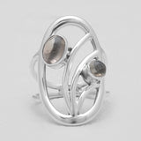 Tourmaline Silver Rings