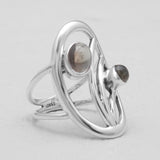 Tourmaline Silver Rings