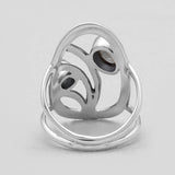 Tourmaline Silver Rings