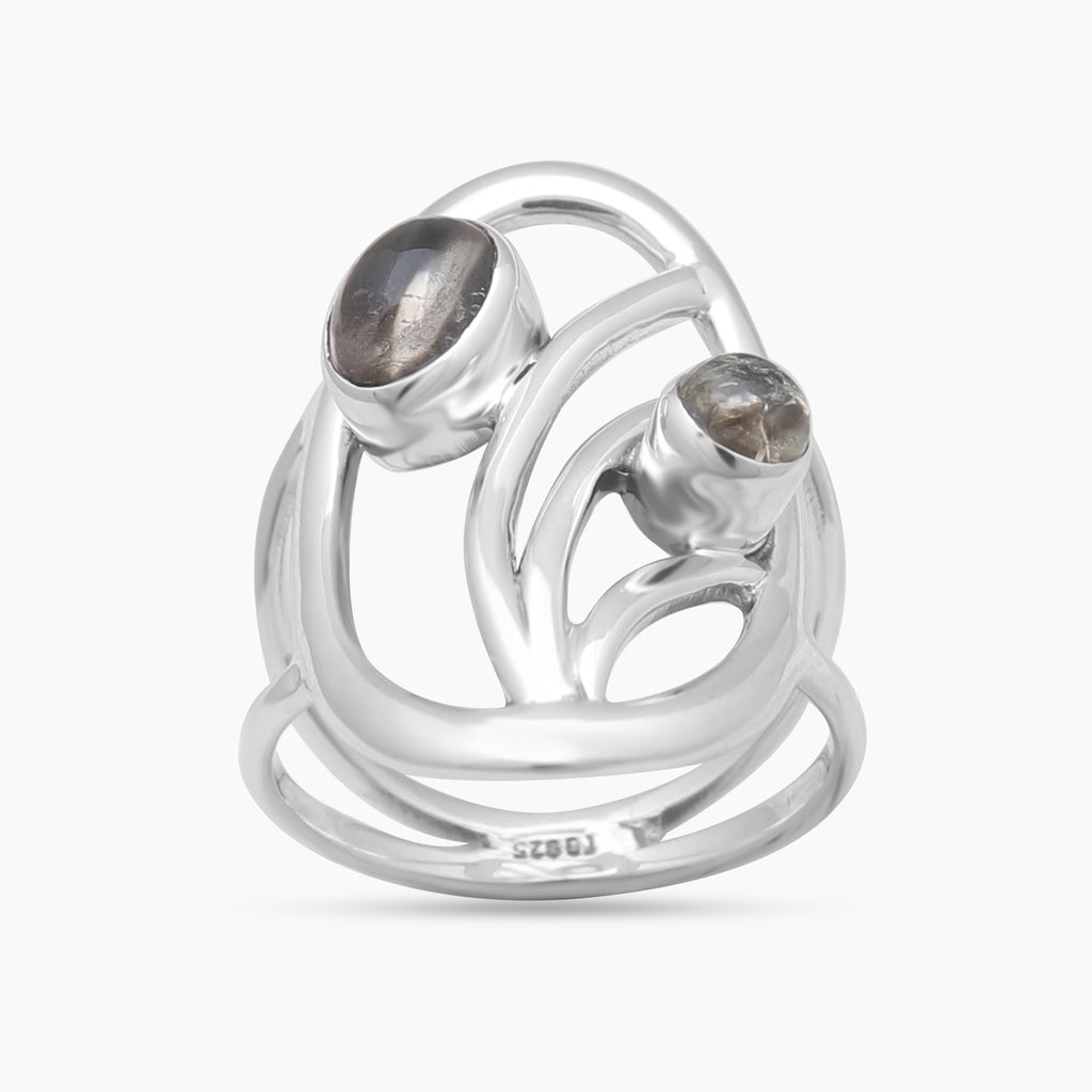 Tourmaline Silver Rings